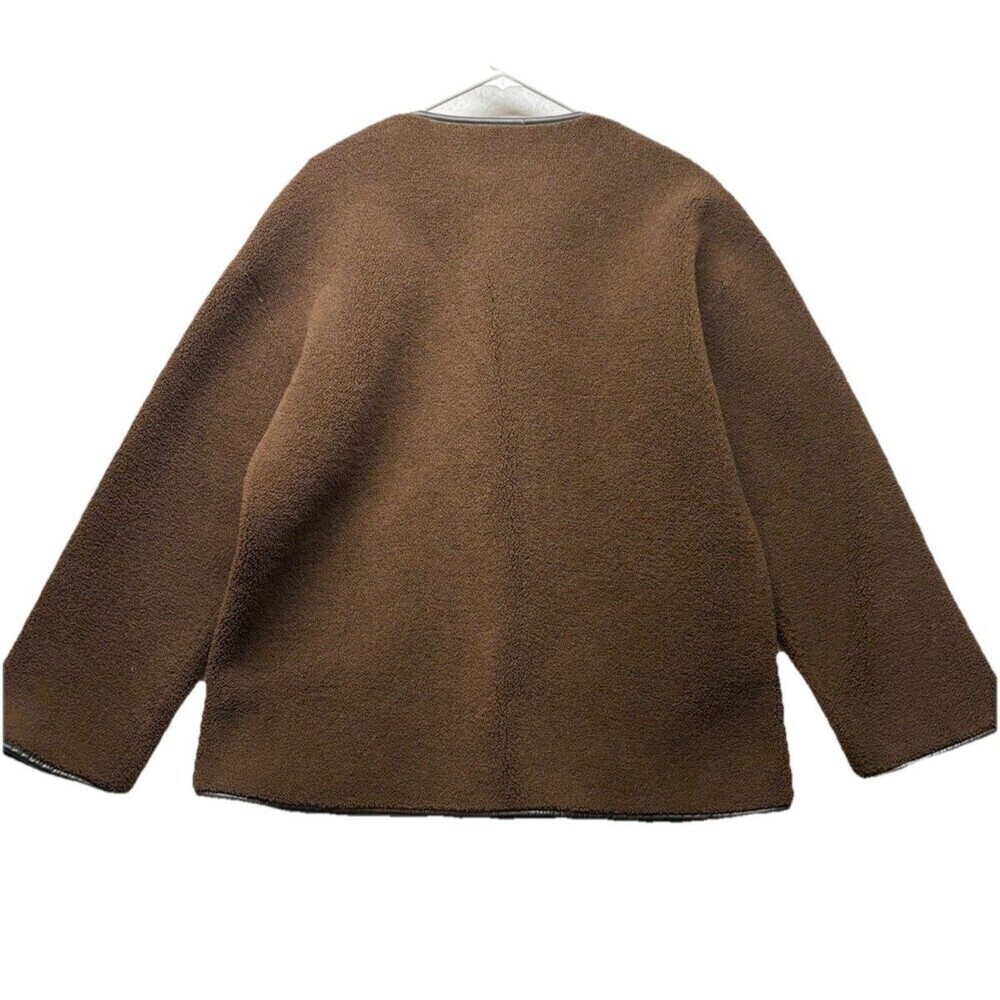 NWT $268 Rebecca Minkoff Shearling Toggle Jacket IN Color Chocolate Brown Medim - Picture 5 of 6